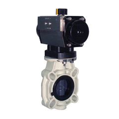 Pneumatic butterfly valve